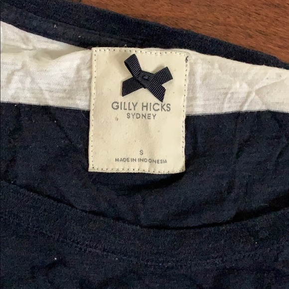 Gilly Hicks Blue and White striped tee shirt - Picture 2 of 3